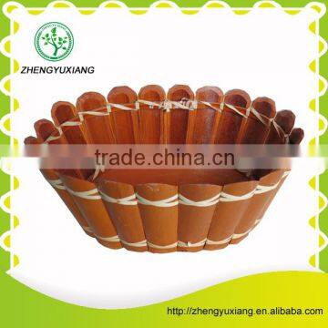 Handwoven bamboo basket for holding dessert fruit