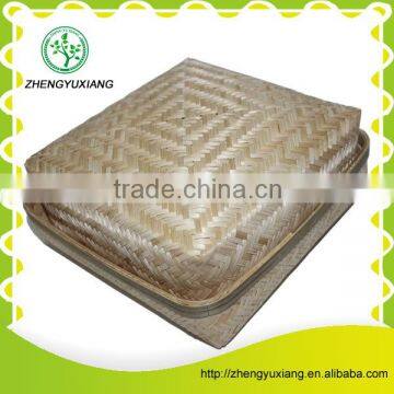 New Design Rectangular Woven Bamboo Gift Basket With Cane photo-2