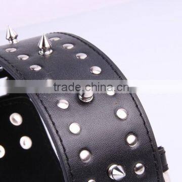 Sex Adult Bullet Collar Toys, Couple Games Punk PU Collar Wtih Chain photo-2
