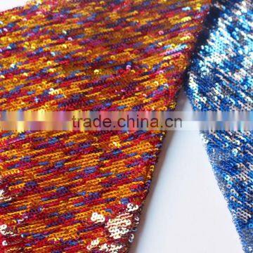 Silver Champagne Gold Sequin Fabric photo-2