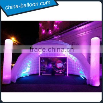 Changing color inflatable dome tent/waterproof stage cover tent for event/fun