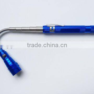 3 LED Flashlight with Telescope Magnetic Pickup Flex Head
