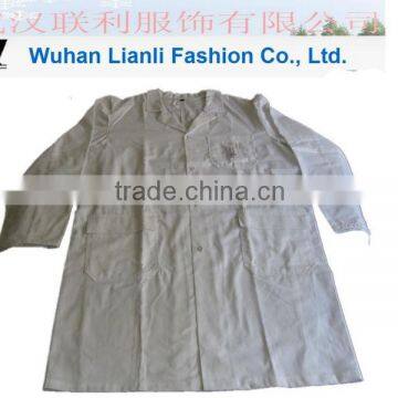 trade assurance mens 100% cotton long sleeve white medical scurbs hospital uniform