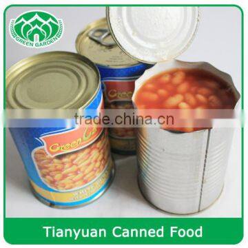 Canned White Kidney Beans(baked beans) in tomato sauce canned food