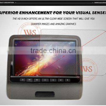 High Quality 9 Inch Car Hadrest Monitor With Wireless Game and Usb sd Slot Functions photo-4