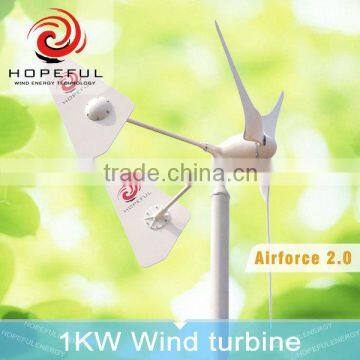 1kw Greenhouse Sailboat Wind Generator Street Light System for Home Use photo-4