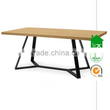 DT-3019 MDF Top Dining Table Base with metal leg