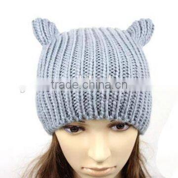 Lovely pure color knit hat