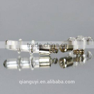 Various shaped screw cap tubular glass vial for rice art,essential oil,perfume pendant necklace jewelry wholesale
