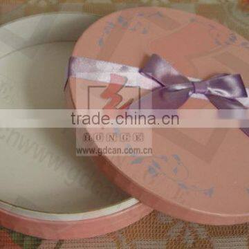 Cute pink large gift box matching with ribbon