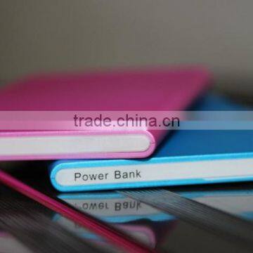 Ultra thin! 4000mAh Rechargeable powerbank for smart phone