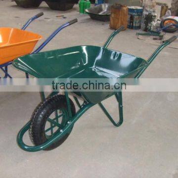 Green color 65L tray wheel barrow WB6400