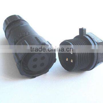 4 poles electrical connectors male socket with female plug