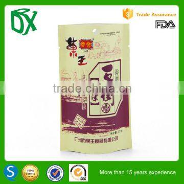 Popular produce zip lock bag for shiny finish foil laminated bags stand up pouch