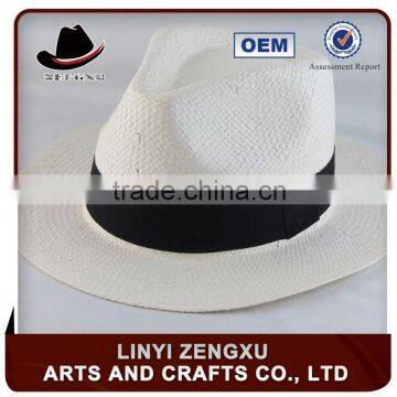 Hot sale logo panama straw sun hat