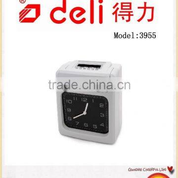 Deli Plug in card time clock fingerprint attendance