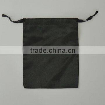 2015 china fashion hot sale large black satin hair extension packaging bag wholesales