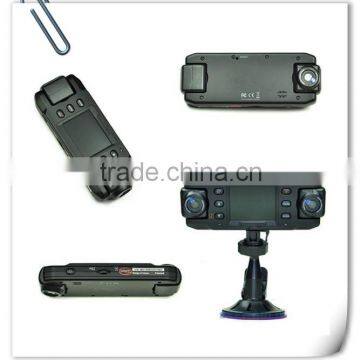 Dual Lens Car Camera X8000 With GPS Tracking Two Lens Vehicle DVR Dash Cam Recorder GPS G-sensor CA365 DVRs Full HD 1080P