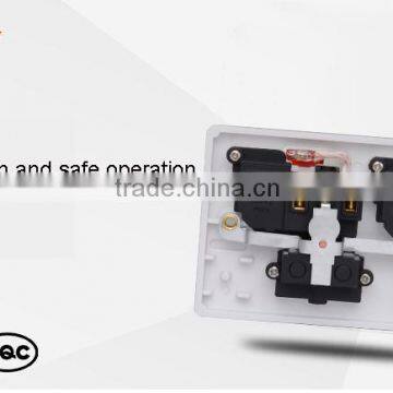 British Xiamen Factory Price Double 3 Pin Socket Supplier 10A photo-2