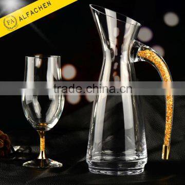 24K 3D Gold Foil Delicate Tasting Wine Deluxe Crystal Decanter
