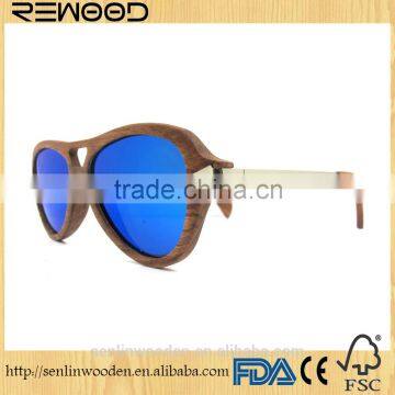 2016 Polarized Custom Wood Sunglasses Wholesale Handmade in China