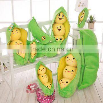 wholesale custom sew custom Peas plush emoji pillow stuffed toys, custom whatsapp emoji pillow