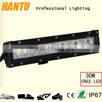 waterproof new design spuer thin led car light bar 30w 11 inch single row combo beam headlight for off road/jeep/wrangler