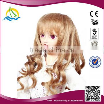 2014 New product High Temperature Fiber doll hair wigs