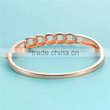 Simple Design Rose Gold Jewelry Bangle Bracelet photo-2