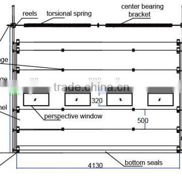 Warehouse Use Big Size Industrial Upright Door|Automatic Sectional Panel Door photo-5