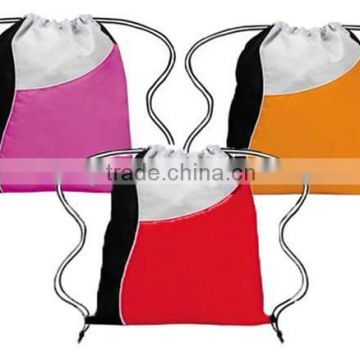 new design drawstring polyester bag, polyester drawstring backpack