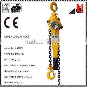 OPERATING EASILY AND HIGH EFFICIENCY SAFE LOCKING HOOK MANUAL LEVER HOIST