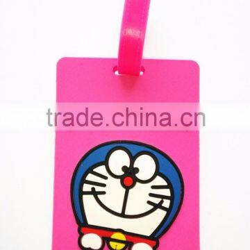 Bag Tags PVC Letter Printing Cute Animation Rubber Luggage Tags Manufacture