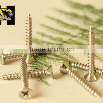 Oval cross head self tapping screw