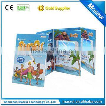 Unique Graphics Video Item Customized Printing 4.3" LCD Screen Vdieo Child Book
