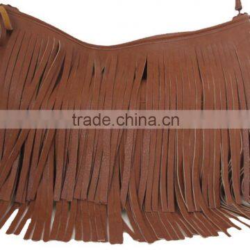 BSCI Factory tassel long shoulder bags