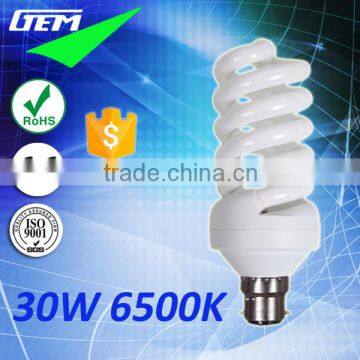 6500K Daylight 1800LM Spiral Energy Saving Lamp 30W With E27/B22 Light Cap