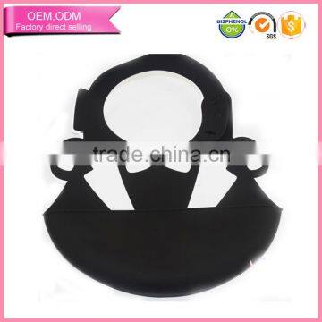 Custom Waterproof BPA Free Silicone Baby Bib with Pocket