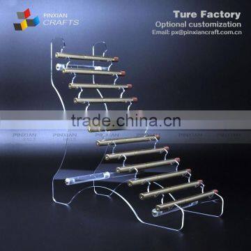 Acrylic wearing lipstick cosmetic brush eyebrow pencil samples show holder organizer acrylic makeup display acrylic makeup displ