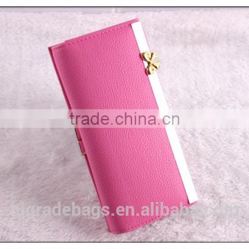 Fashion cheap leather plain wallet