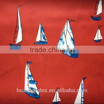Sailboat Print Imitation Memory Fabric for Jacket Cotton-padded Jacket photo-2