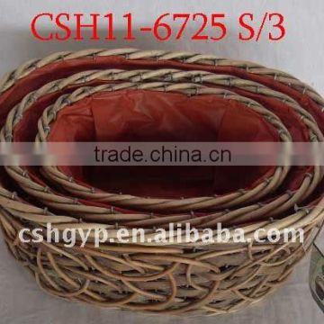 white wash willow basket