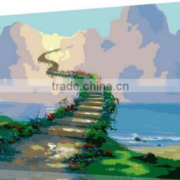 canvas acrylic DIY oil painting by numbers for kids 5186