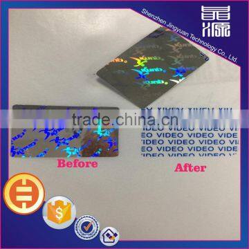 Tamper Proof Anti-counterfeit 3D custom disposable void hologram sticker label