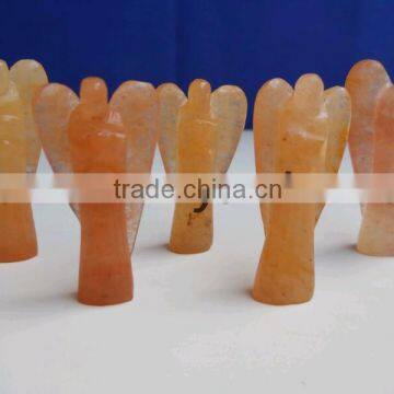 HONEY JADE CARVED ANGELS