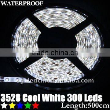 DC12V/24V 300LEDS 5M/reel SMD 3528 Epoxy Waterproof LED Ribbons,IP66 led strips,led tapes,