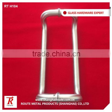 stainless steel double side door handle for glass door