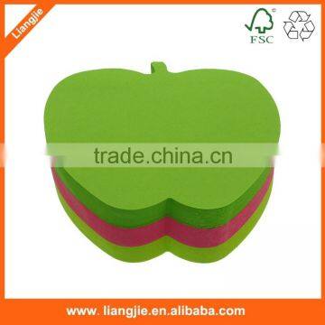 Apple Shaped Neon Paper Sticky Note Block photo-4