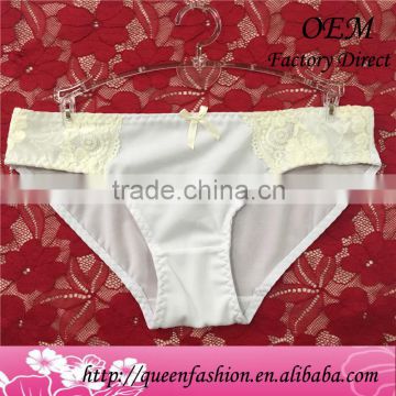 New fashion little girls preteen underwear charming ladies with underwear simple white panties