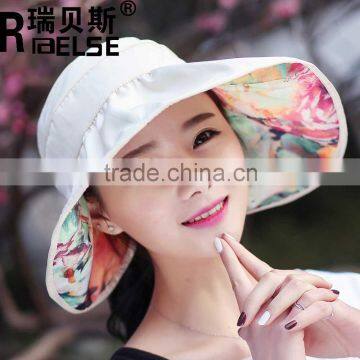 cheap cotton hat fashion lady visor hat for promotion